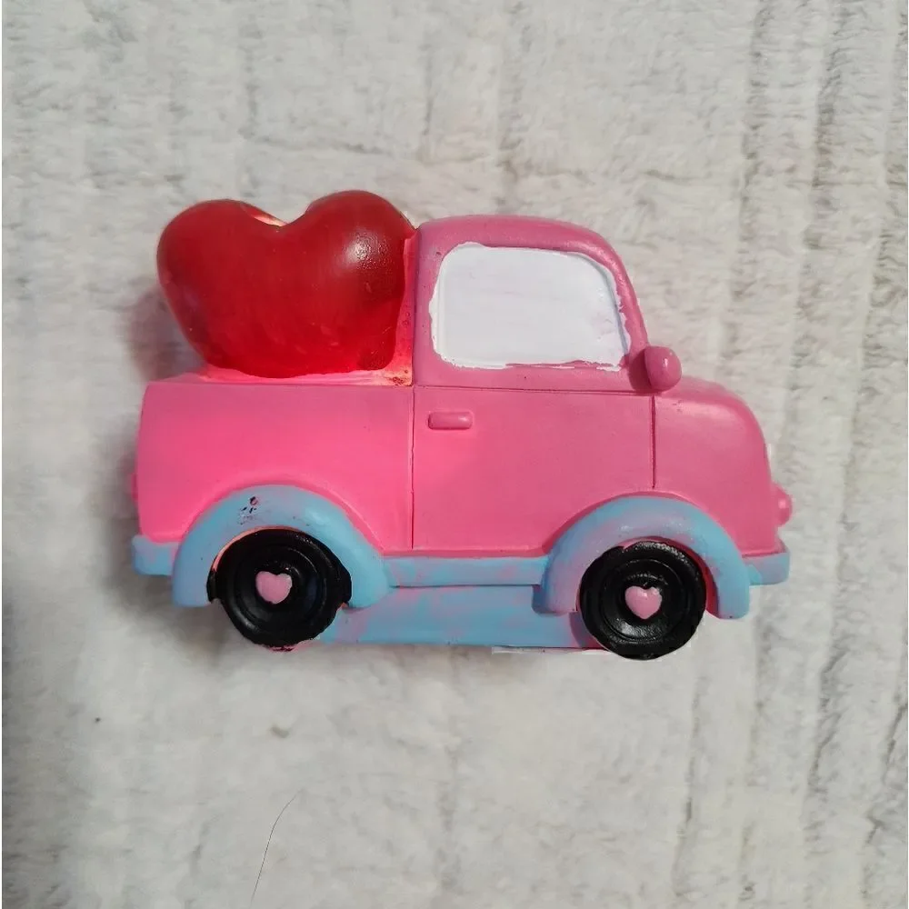 New Valentine's Day Gnome Track Ceramoc Decor with light